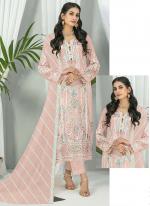 Faux Georgette Peach Festival Wear Embroidery Work Pakistani Suit